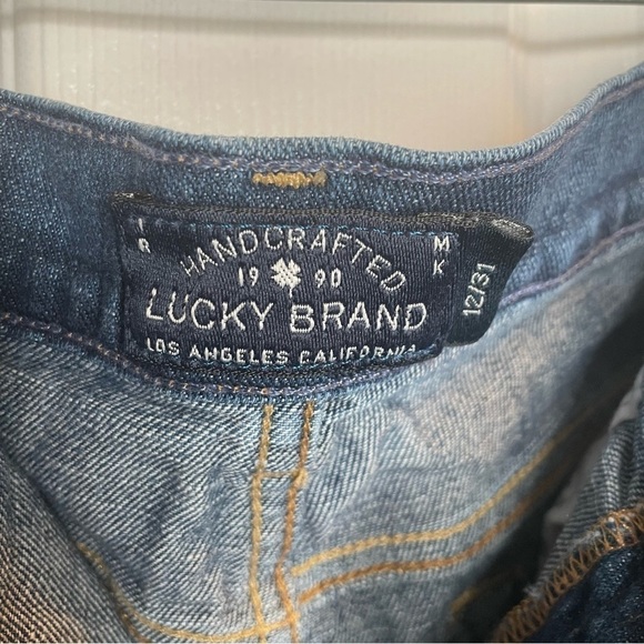 Lucky Brand Rosewood The Cutoff Frayed Embroidered Stretch Jean Shorts 12/31 - Picture 11 of 16